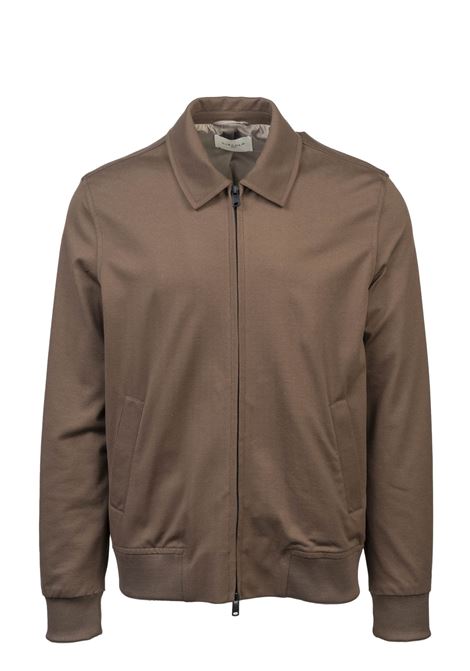 Stile Urbano Raffinato: Giubbino con Zip e Colletto a Camicia di Circolo, Colore Mattone-Boston CIRCOLO 1901 | Giubbini | CN4228880